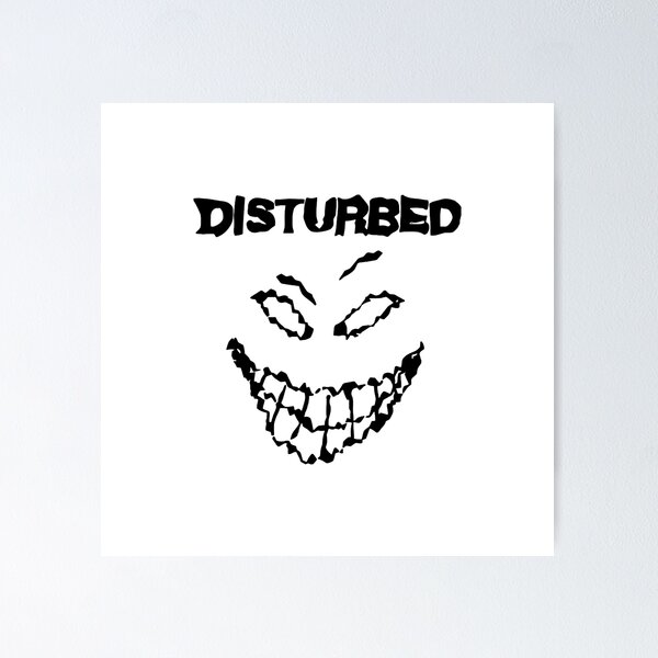black disturbed smile Poster RB0301 product Offical disturbed Merch
