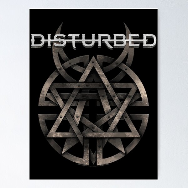Disturbed logo Poster RB0301 product Offical disturbed Merch
