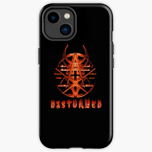 flamed disturbed pentagram iPhone Tough Case RB0301 product Offical disturbed Merch