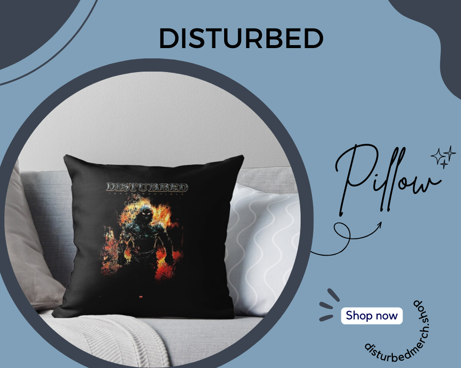no edit disturbed Pillow - Disturbed Shop