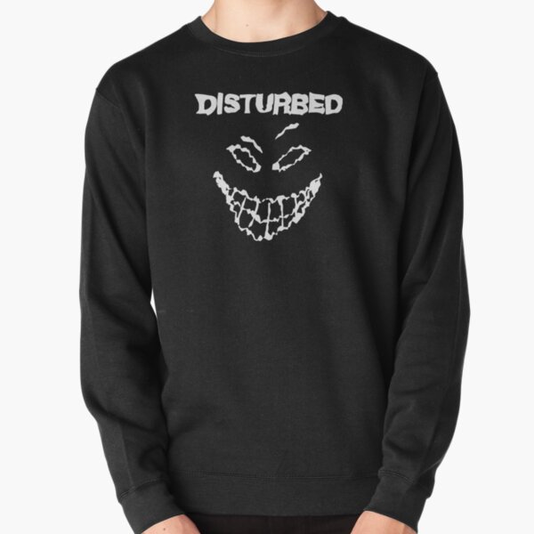 white disturbed smile Pullover Sweatshirt RB0301 product Offical disturbed Merch