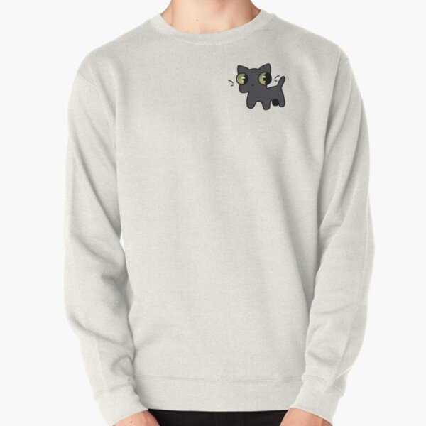 Grey Disturbed Cat (Green Eyes) Pullover Sweatshirt RB0301 product Offical disturbed Merch