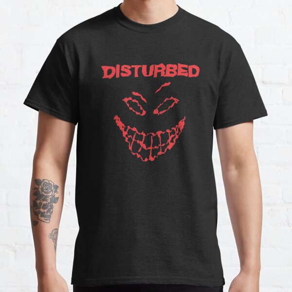 red disturbed smile Classic T-Shirt RB0301 product Offical disturbed Merch