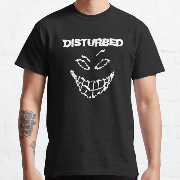 white disturbed smile Classic T-Shirt RB0301 product Offical disturbed Merch