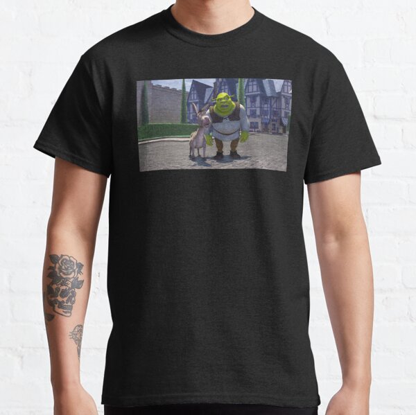 Shrek And Donkey Disturbed Faces In Duloc Classic T-Shirt RB0301 product Offical disturbed Merch