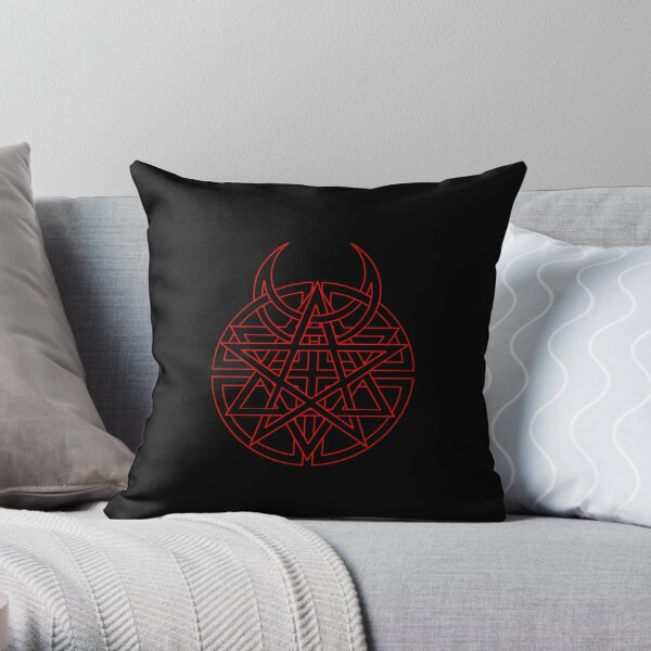 disturbed pentagram Throw Pillow RB0301 product Offical disturbed Merch