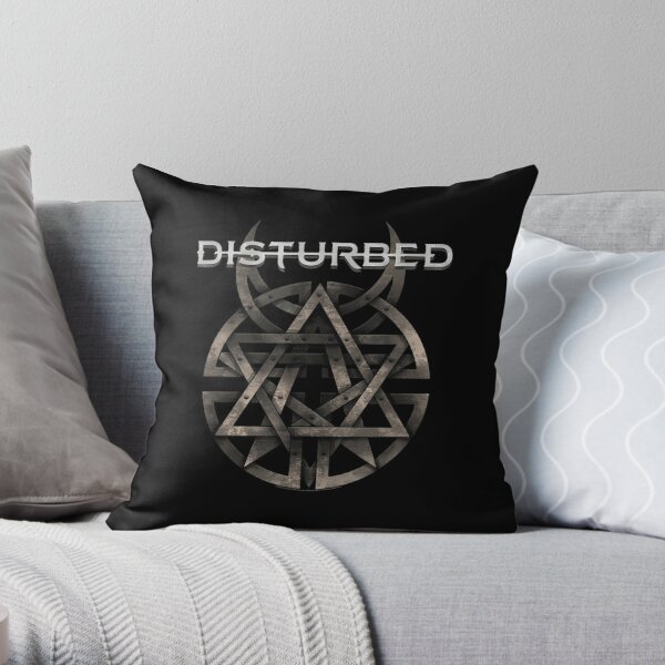 Disturbed logo Throw Pillow RB0301 product Offical disturbed Merch