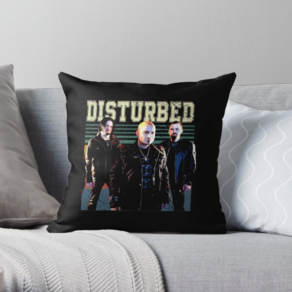 Immortal Threads Disturbeds Band Tees Defying Conventions In The Realm Of Rock Chic Throw Pillow RB0301 product Offical disturbed Merch
