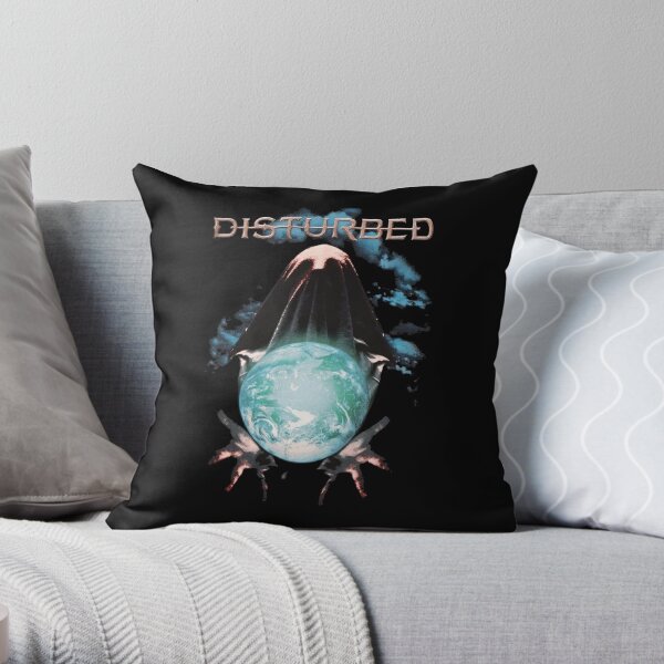 Disturbed Hooded Figure Throw Pillow RB0301 product Offical disturbed Merch