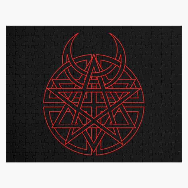 disturbed pentagram Jigsaw Puzzle RB0301 product Offical disturbed Merch