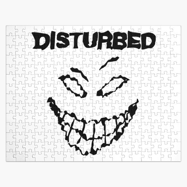 black disturbed smile Jigsaw Puzzle RB0301 product Offical disturbed Merch